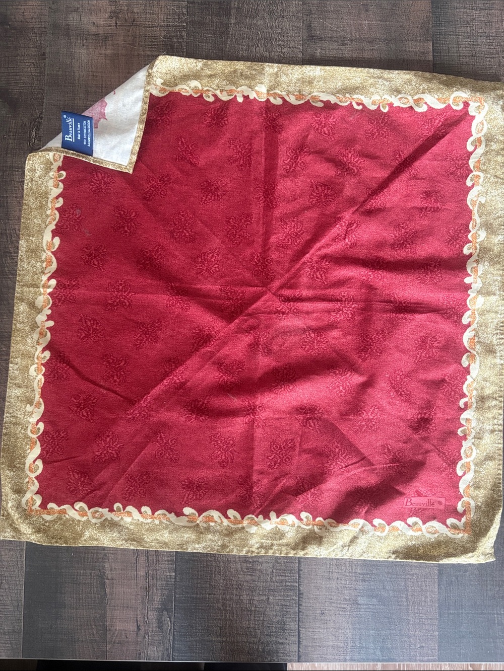 Red and Gold Decorative Table Linen or accent